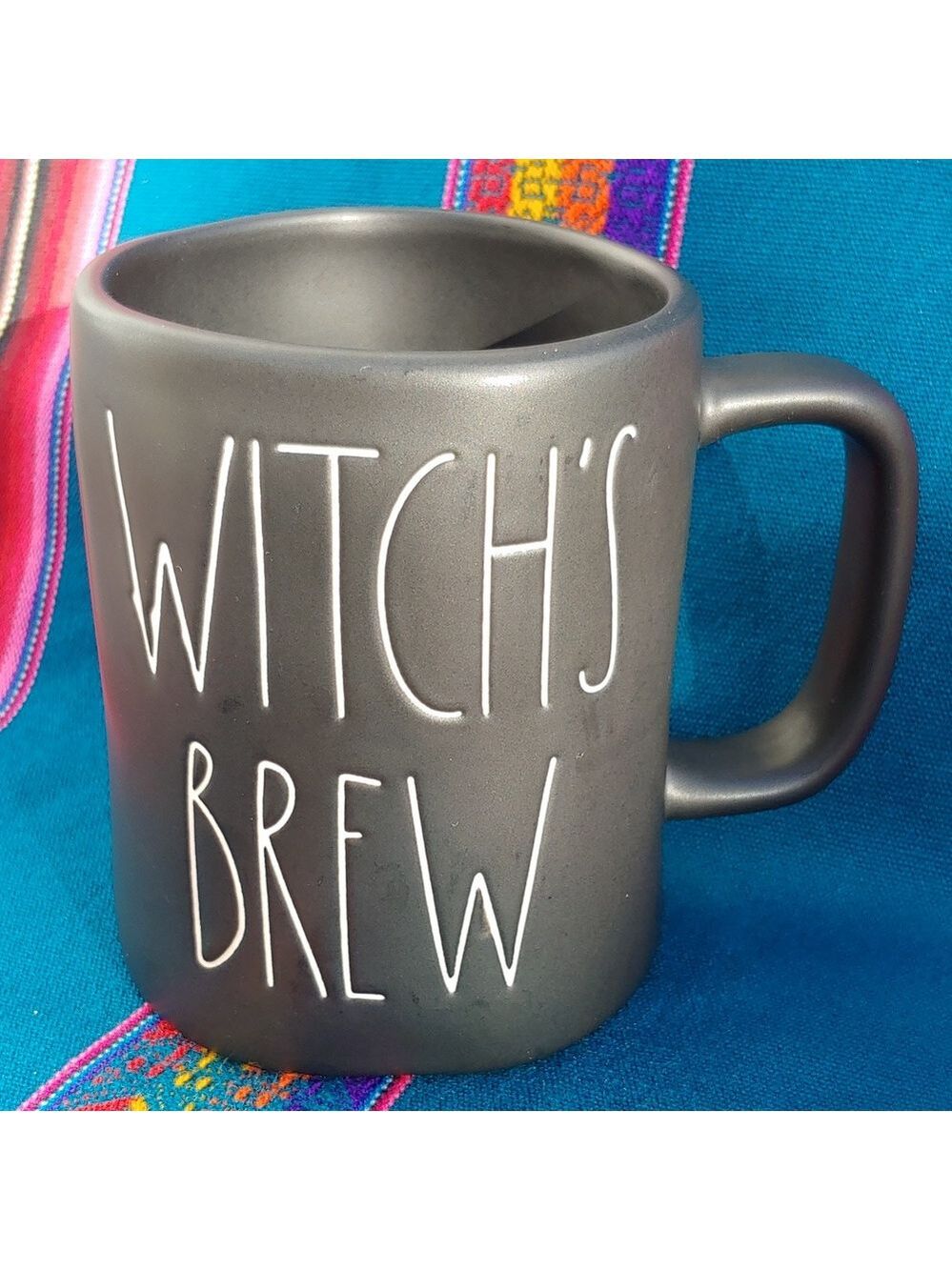 Rae Dunn Matte Black Ceramic Witch's Brew Coffee Mug - Picture 4 of 8
